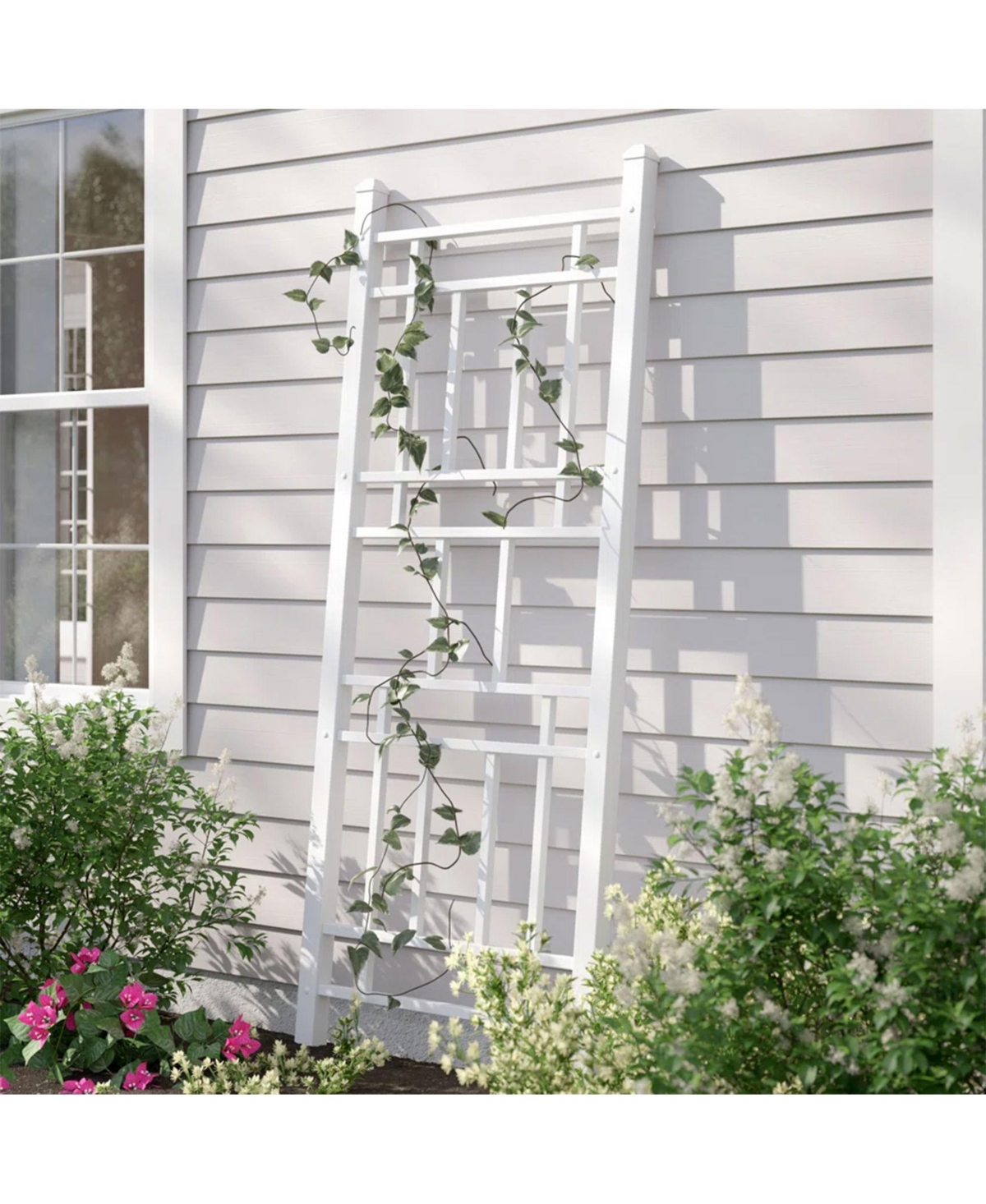 Dura-Trel Wellington 28 x 75 Inch Pvc Vinyl Outdoor Garden Patio Trellis