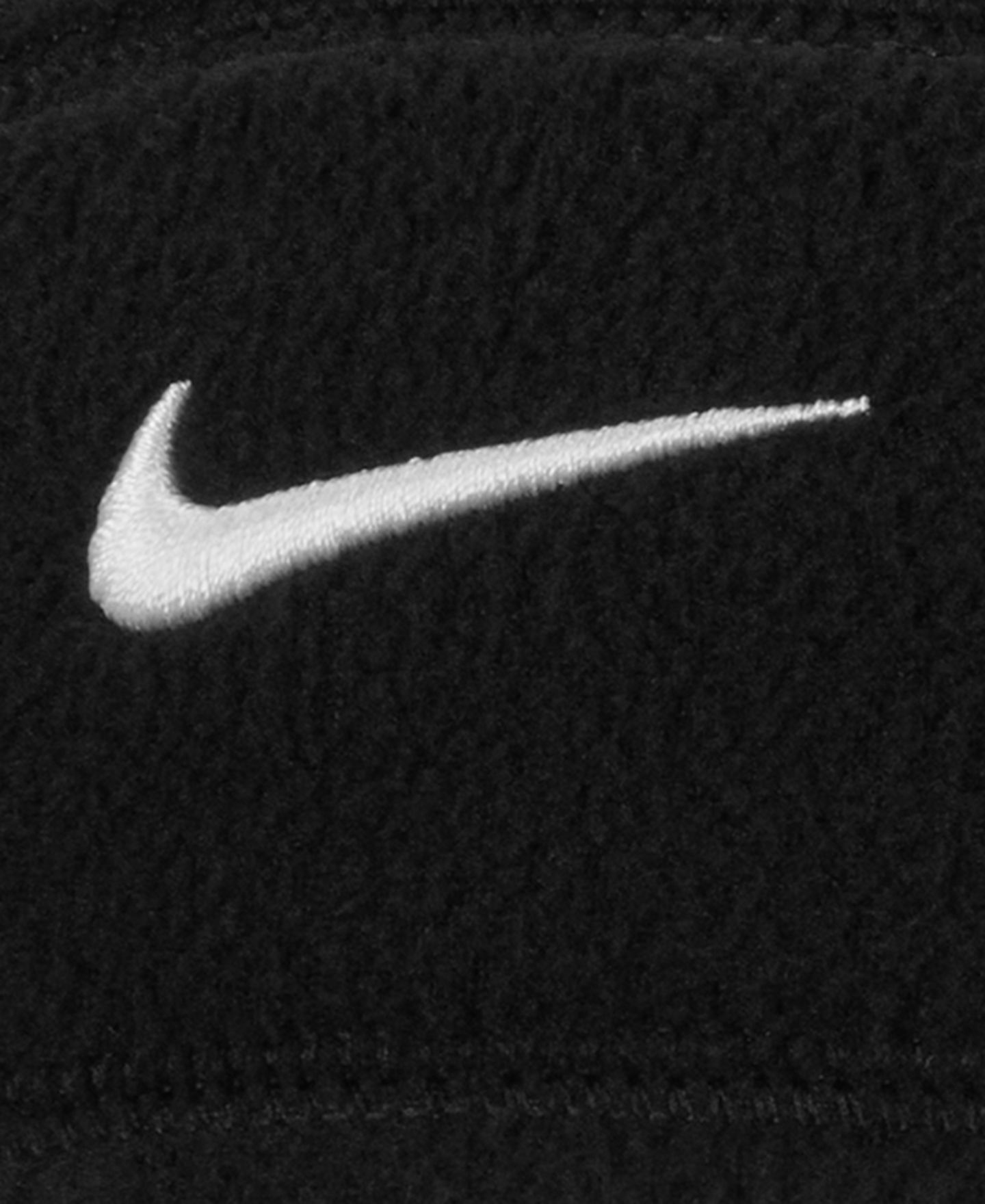 Детские аксессуары для волос Nike Unisex Youth One Therma-Fit Fleece Headband, цвет: Чёрный / Белый — фото 2