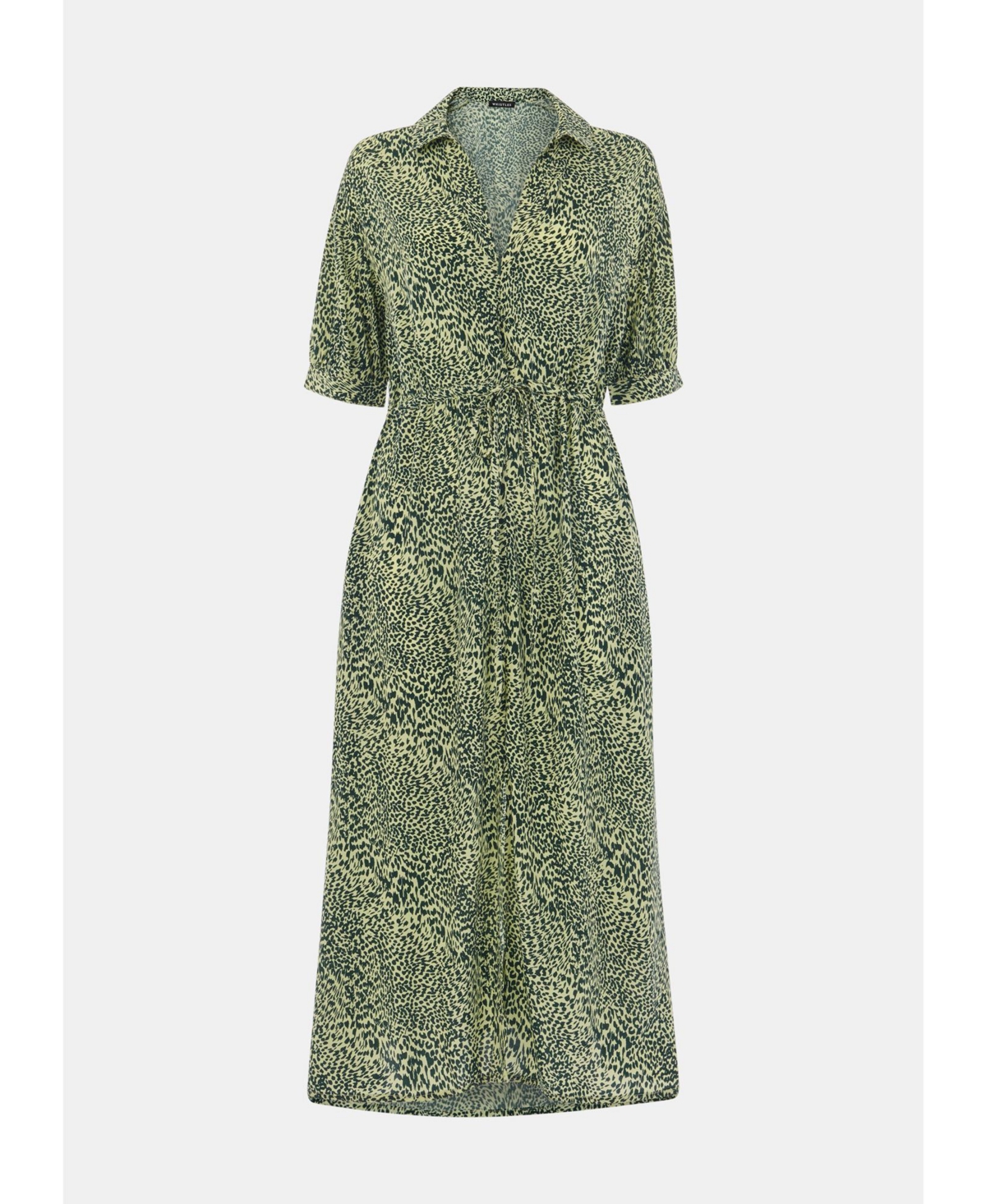 Whistles Women's Diagonal Leopard Print Midi Dress