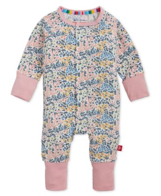 Magnetic Me Baby Girls' Chelsea Modal Long-Sleeve Coverall - Pink