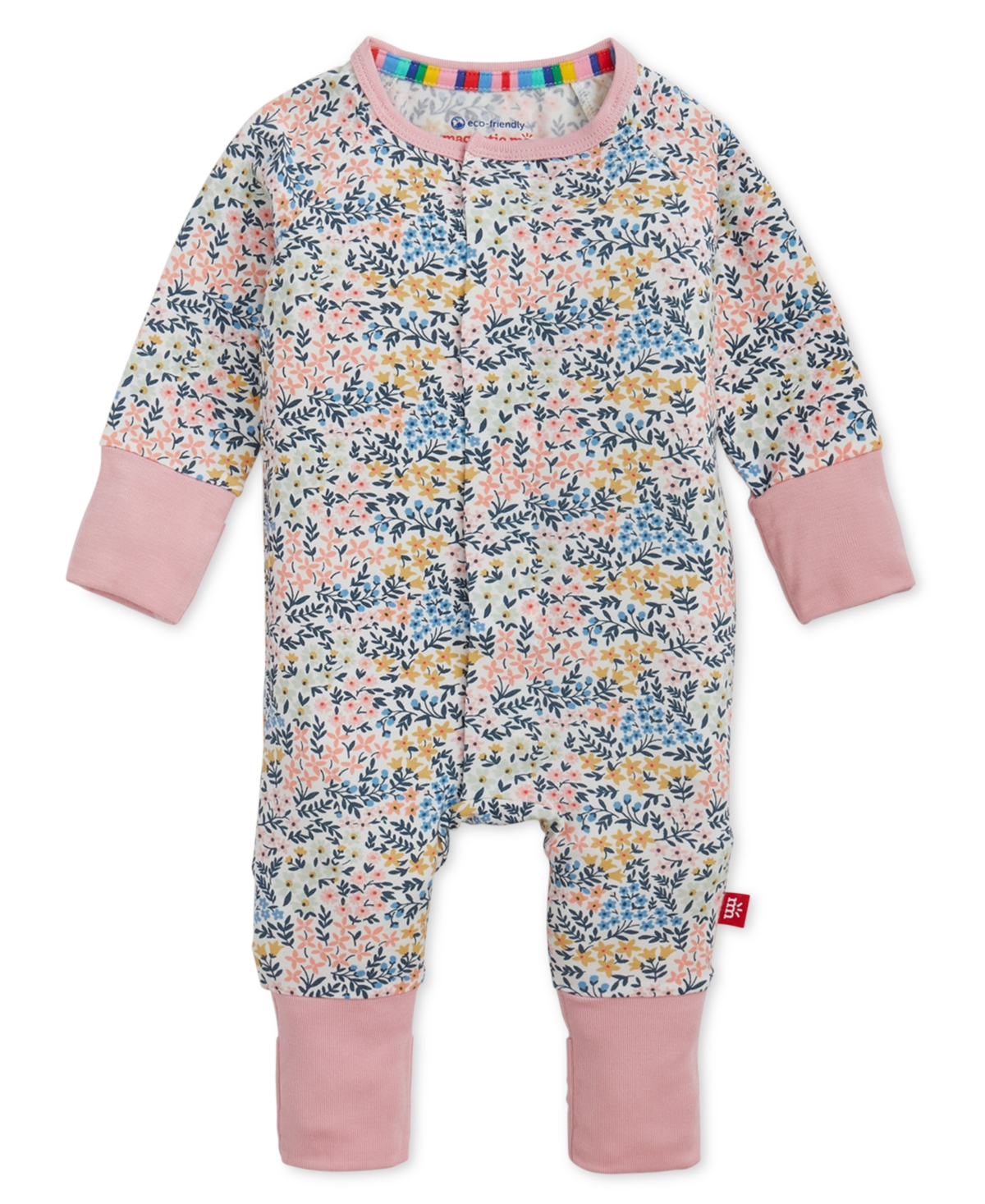 Magnetic Me Baby Girls' Chelsea Modal Long-Sleeve Coverall
