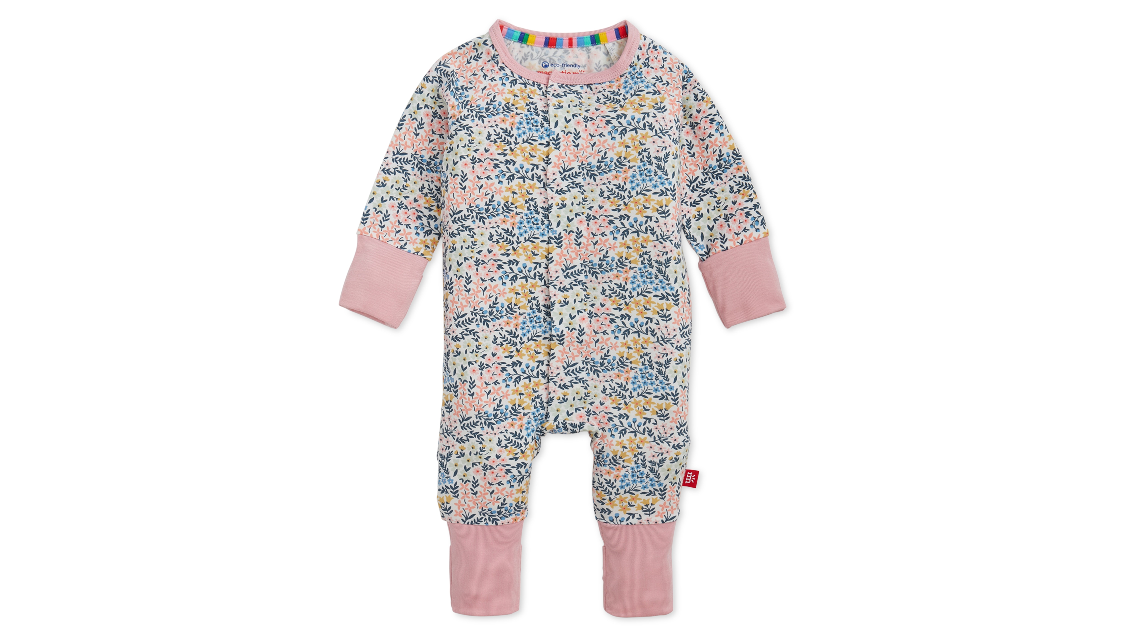 Magnetic Me Baby Girls' Chelsea Modal Long-Sleeve Coverall