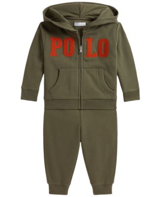 Baby Boys' Logo Fleece Full-Zip Hoodie and Pants, 2-Piece Set