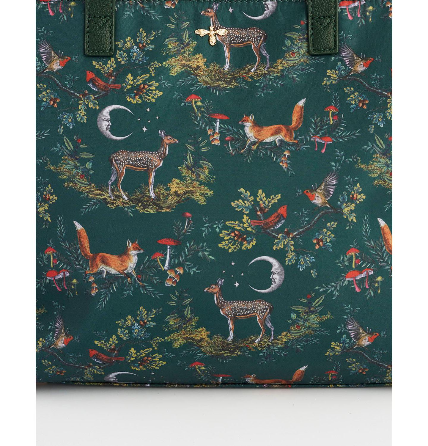 Женская сумка Fable England Into the Woods Large Grab Tote, цвет: Зелёный — фото 3