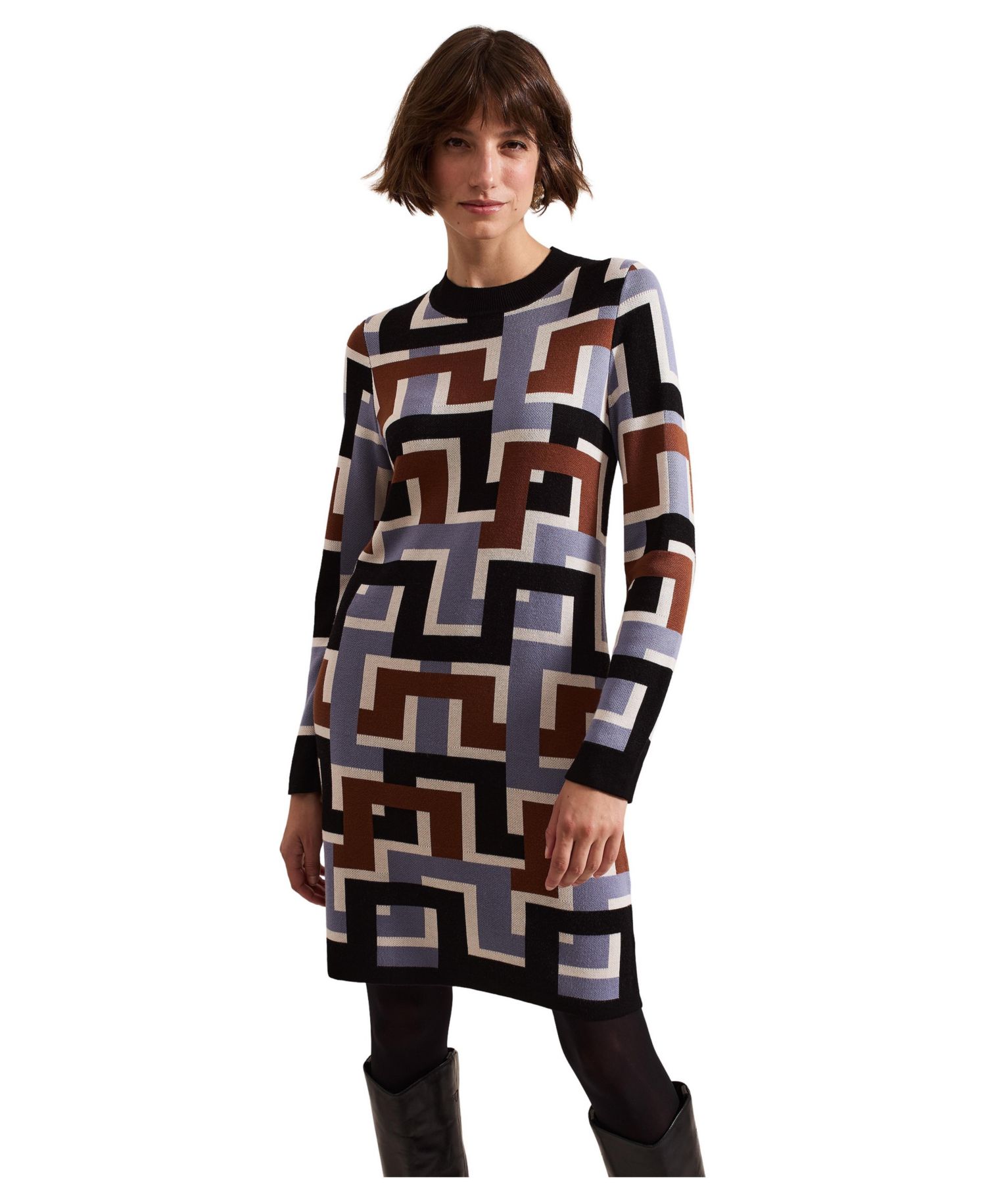 Women's Brianna Crew Neck Knitted Dress