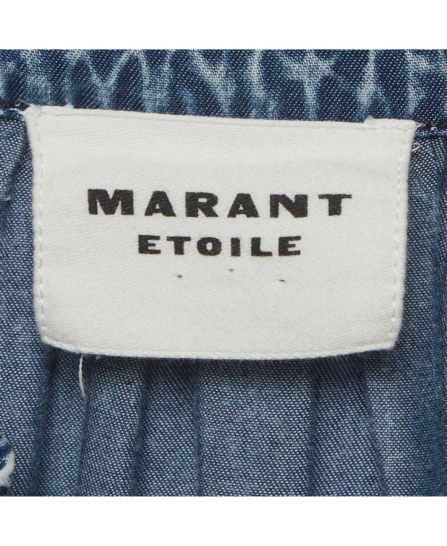 Women's Chambray Ruffle Top