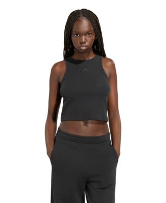 Women's Cropped Ribbed Tank Top