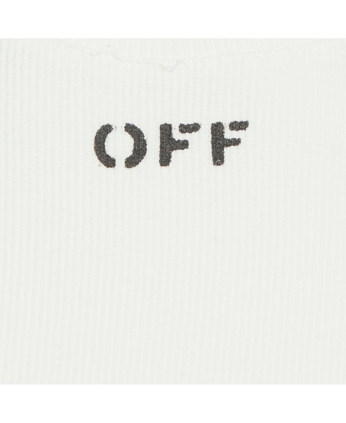 Pre-Owned Off-White Women's Logo Rib Knit Crop Top