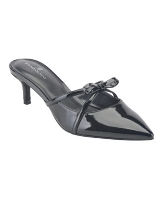 Women's Mokita Crisscross Bow Kitten Heel Pumps