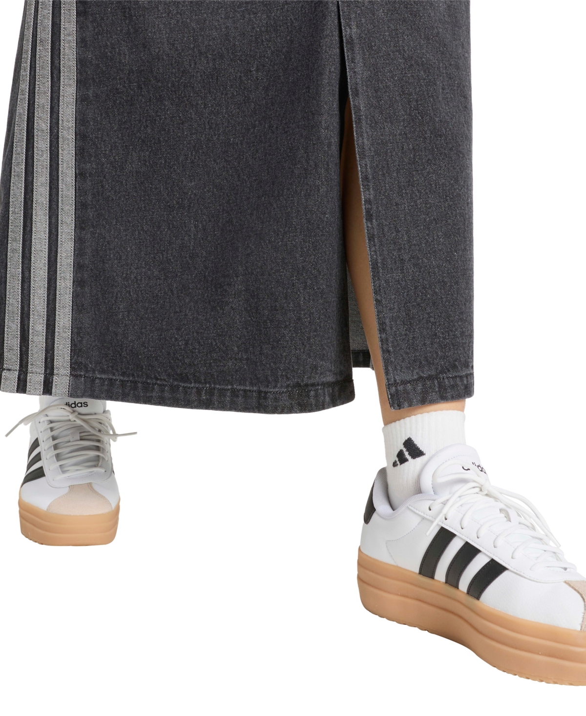 adidas Women's Stadium Washed Denim Loose-Fit Skirt