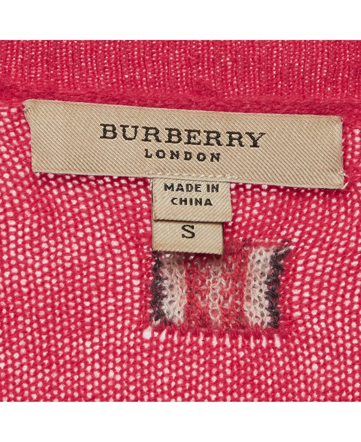 Pre-Owned Burberry Women's Knit Cashmere Belted Sweater