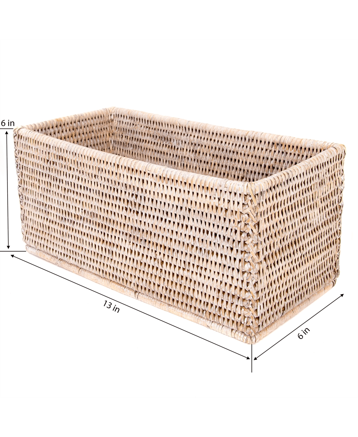 Artifacts Rattan Rectangular Basket