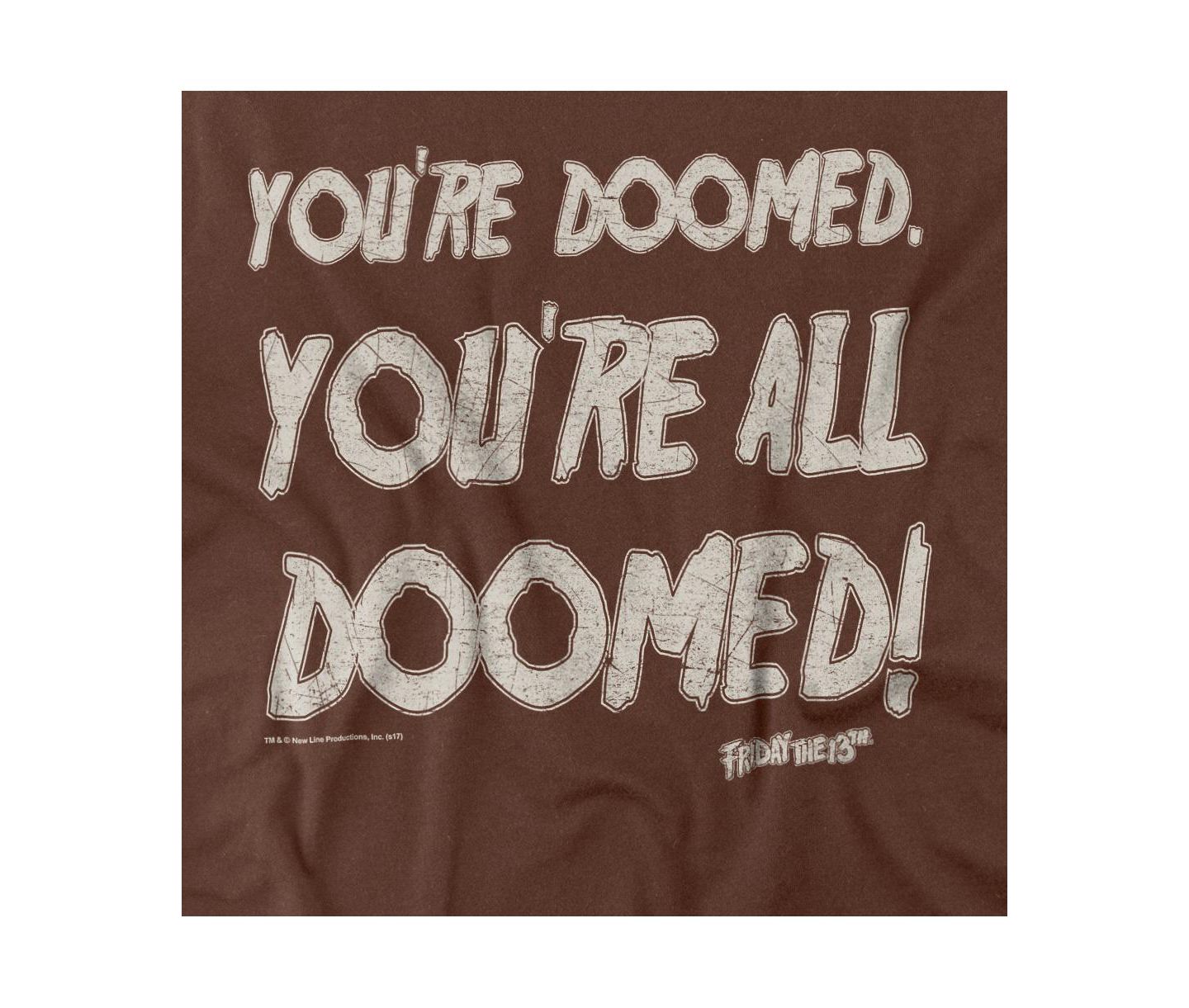 Мужская футболка Friday The 13th Doomed, цвет: Кофейный — фото 3