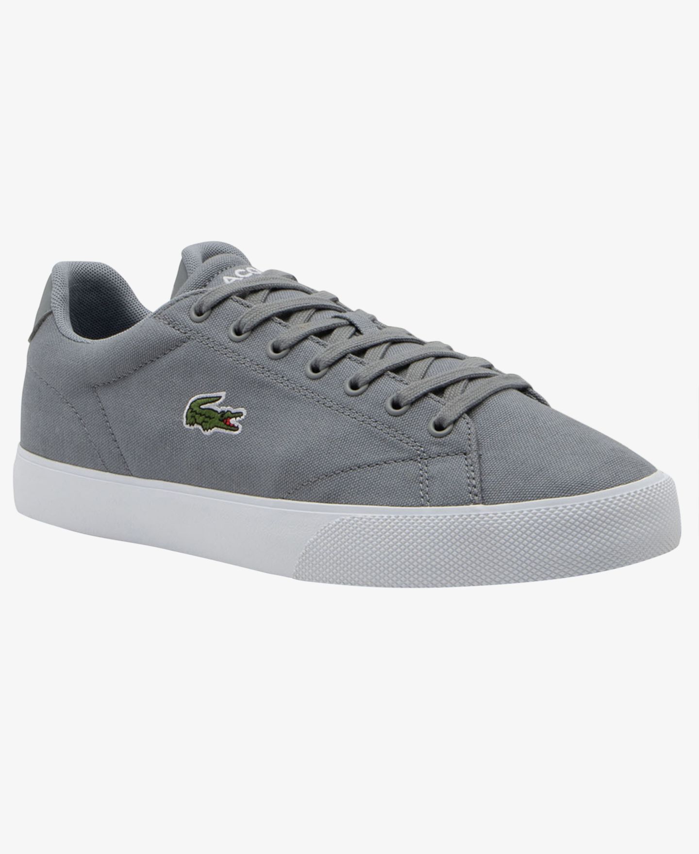 Мужские кроссовки Lacoste Lerond Low-Profile, цвет: Серый / Белый — фото 1