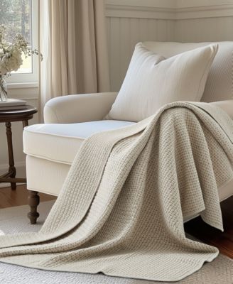 Pick-stitch Artisan Textured Quilted Throw, 50" x 60"