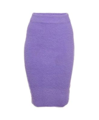 Women's Faux Mohair Mini Skirt