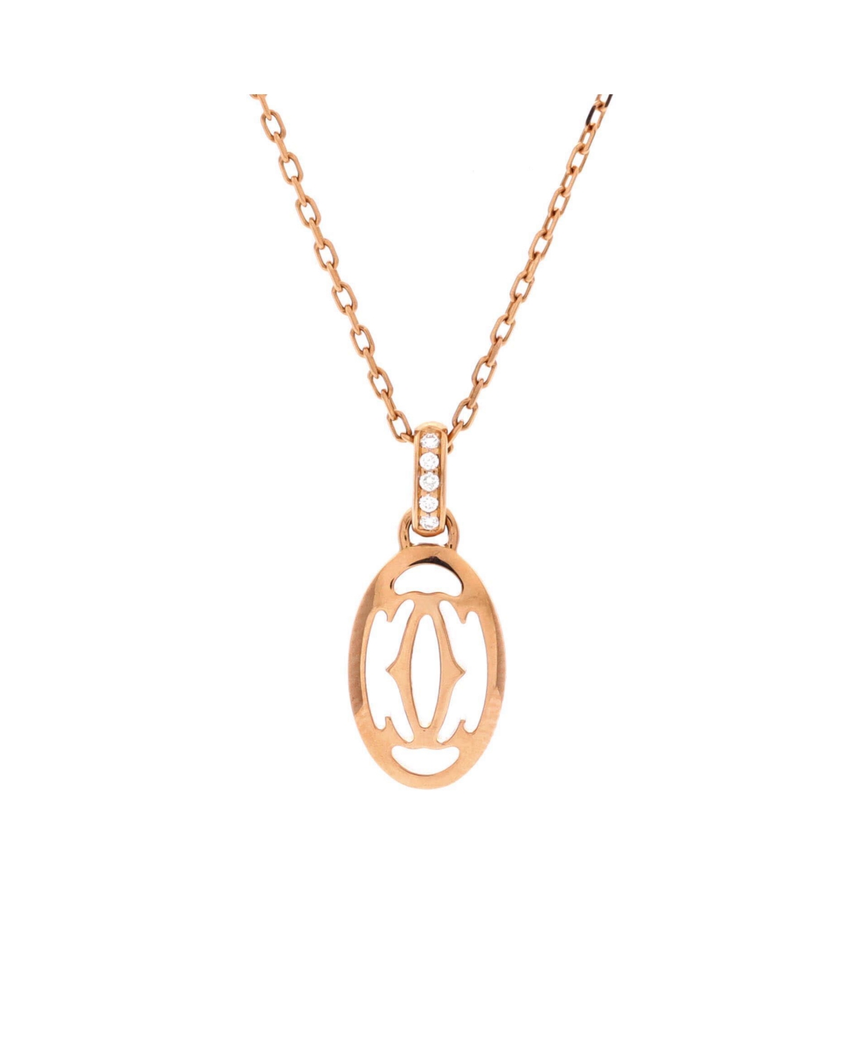 Pre-Owned Cartier Logo Double C Pendant Necklace