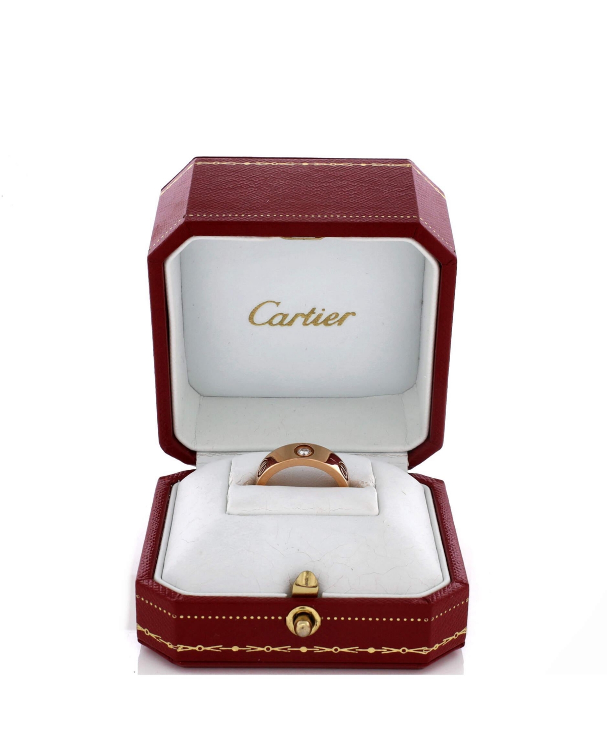 Pre-Owned Cartier Love 3 Diamonds Band Ring