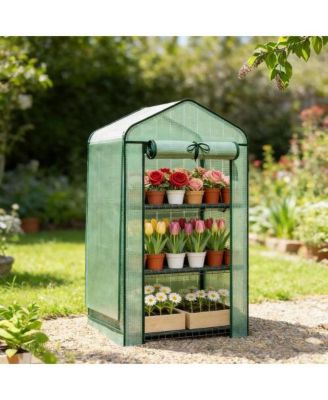 PE Cover Steel Mini Greenhouse for Outdoor Garden