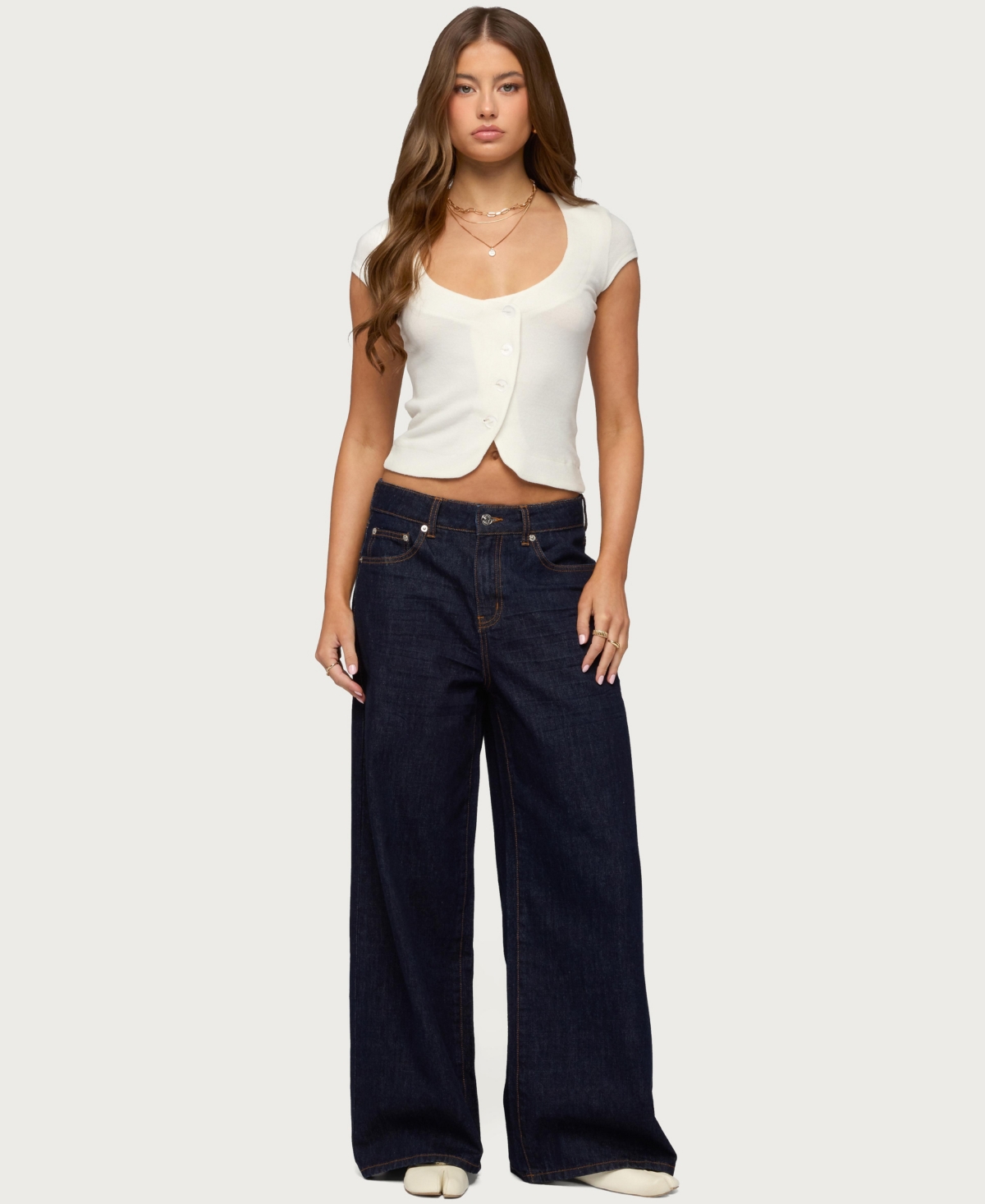 Edikted Women's Blaunca Asymmetric Knit Top