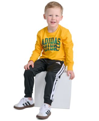 Boys' 2T-7 Camo Graphic Long-Sleeve T-Shirt and Pants, 2-Piece Set
