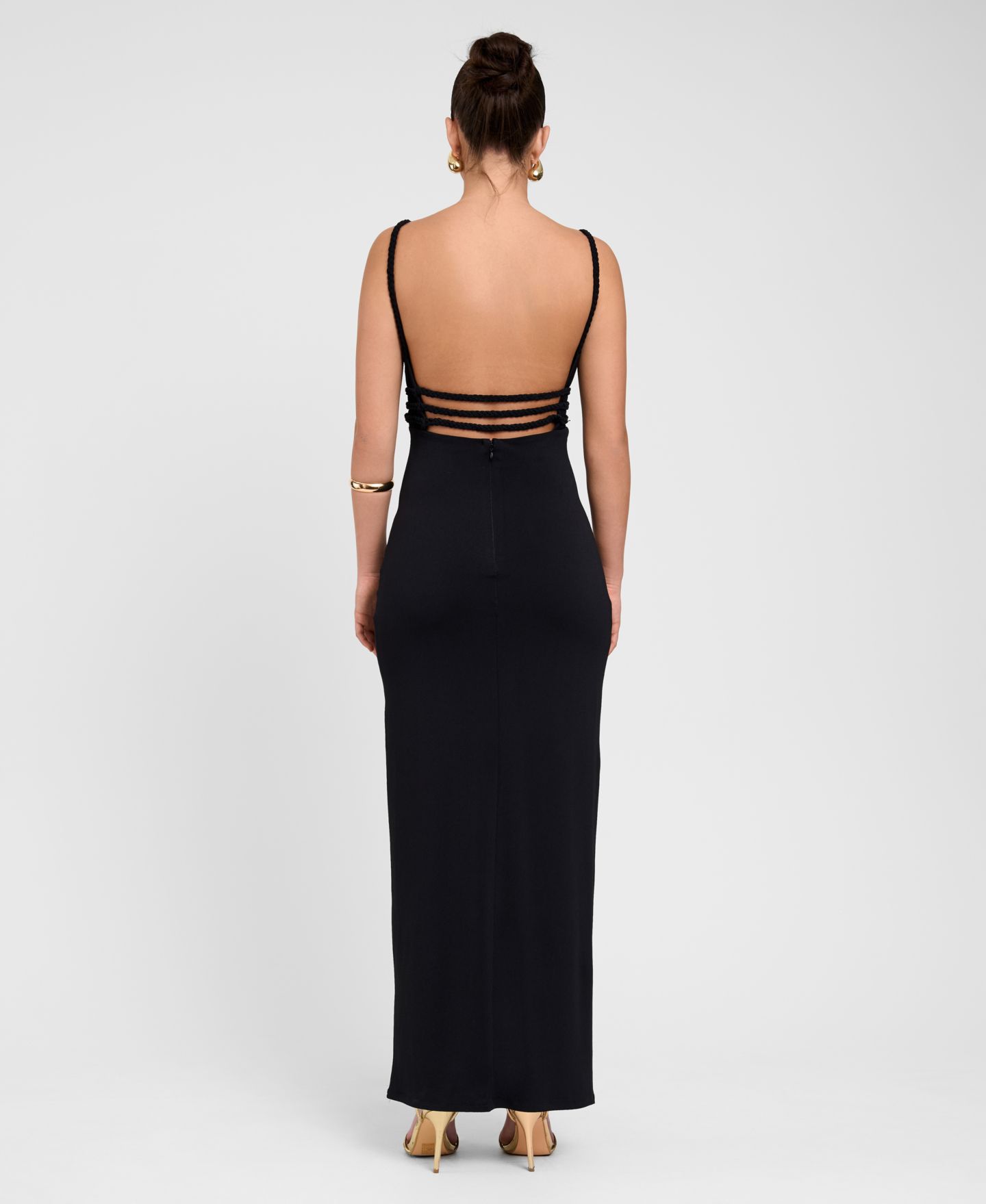 Женское платье RACHEL Rachel Roy V-Neck Maxi, цвет: Чёрный — фото 4