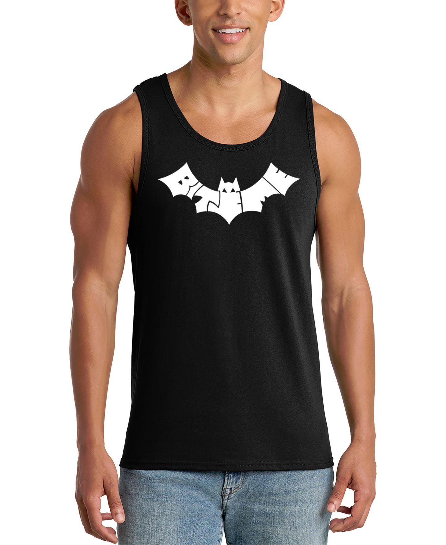 Мужской топ LA Pop Art Bat Symbol Graphic, цвет: Чёрный — фото 1