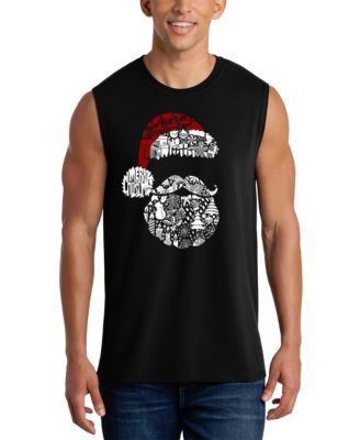 Men's Santa Beard Face Design Tank Top