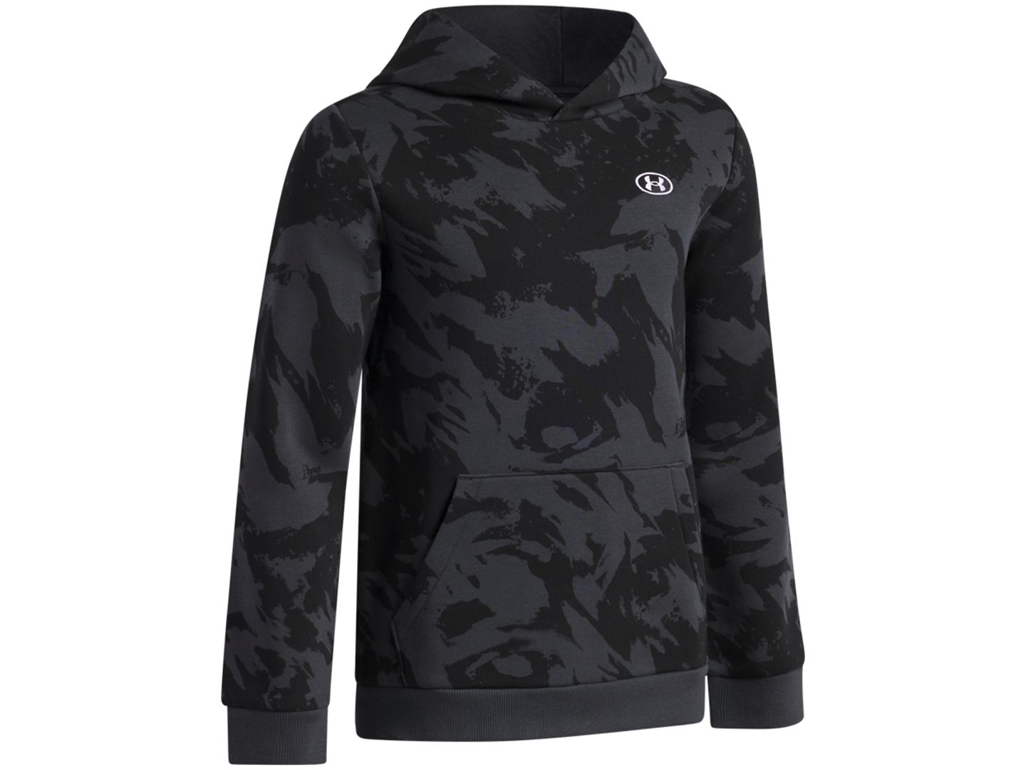Худи Under Armour Rival Fleece Printed для мальчиков, цвет: Чёрный — фото 3