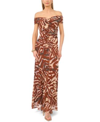 Women's Off-The-Shoulder Maxi Dress