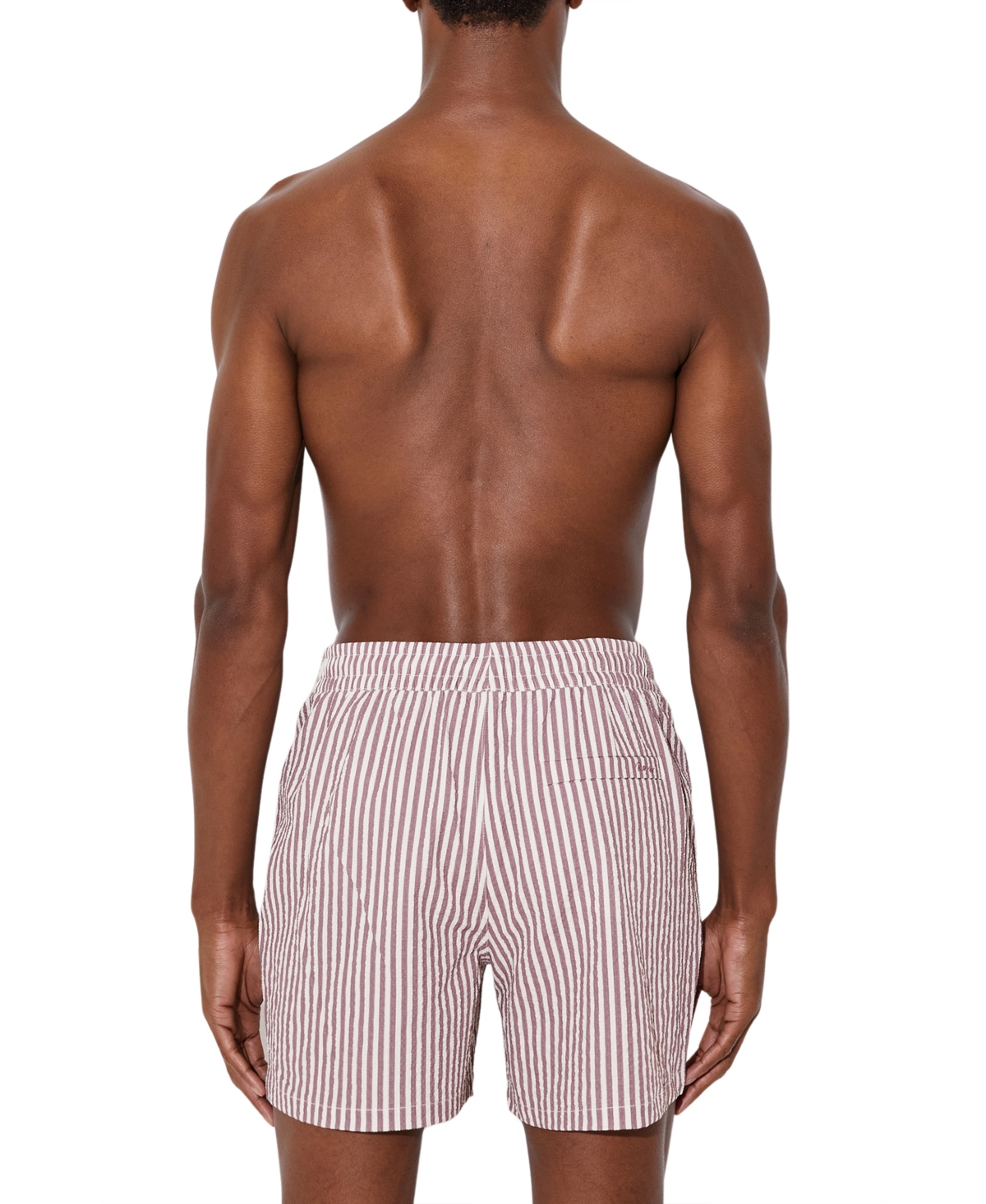 Reiss Men's Bay Seersucker Stripe Swim Shorts