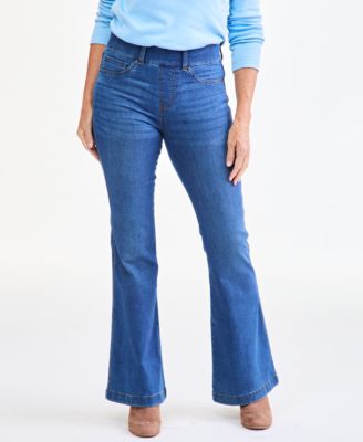 Petite High-Waisted Flare Shaping Jeans