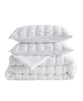 Marshmallow Puff Quilt Set With Shams