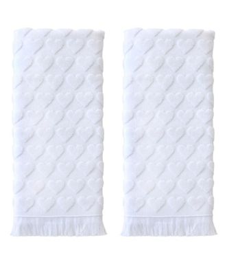 Heart Jacquard Hand Towel 2-Piece Hand Towel Set