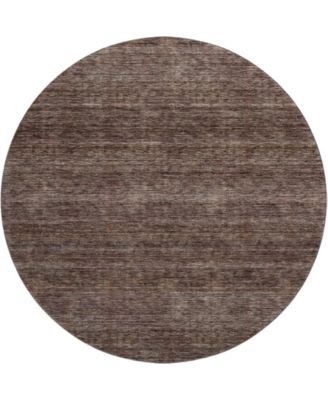 Soft Essentials Machine Washable SE1 8'x8' Round Area Rug
