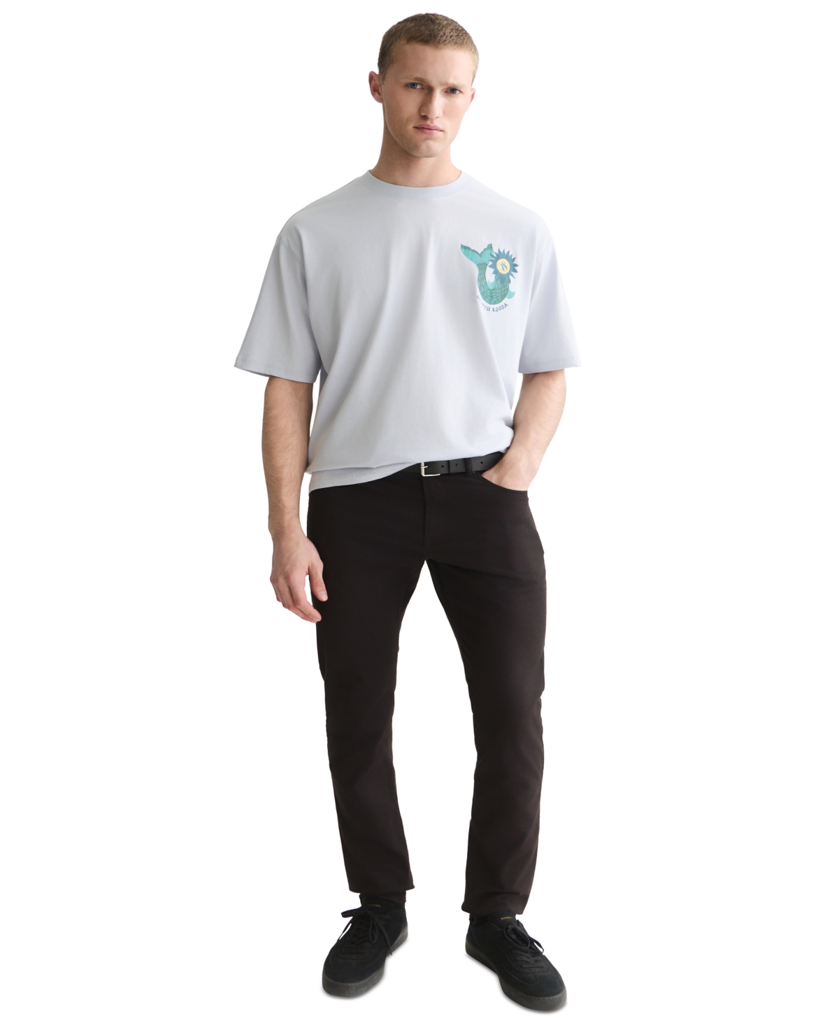 Scotch & Soda Men's Front and Back Artwork Short-Sleeve T-Shirts