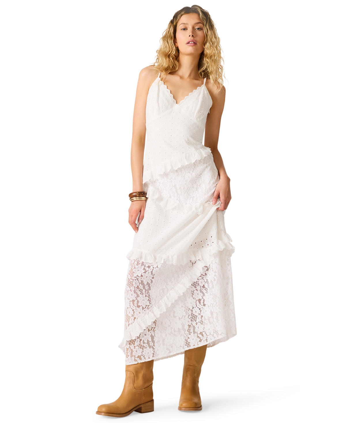Steve Madden V-neck Dress - White