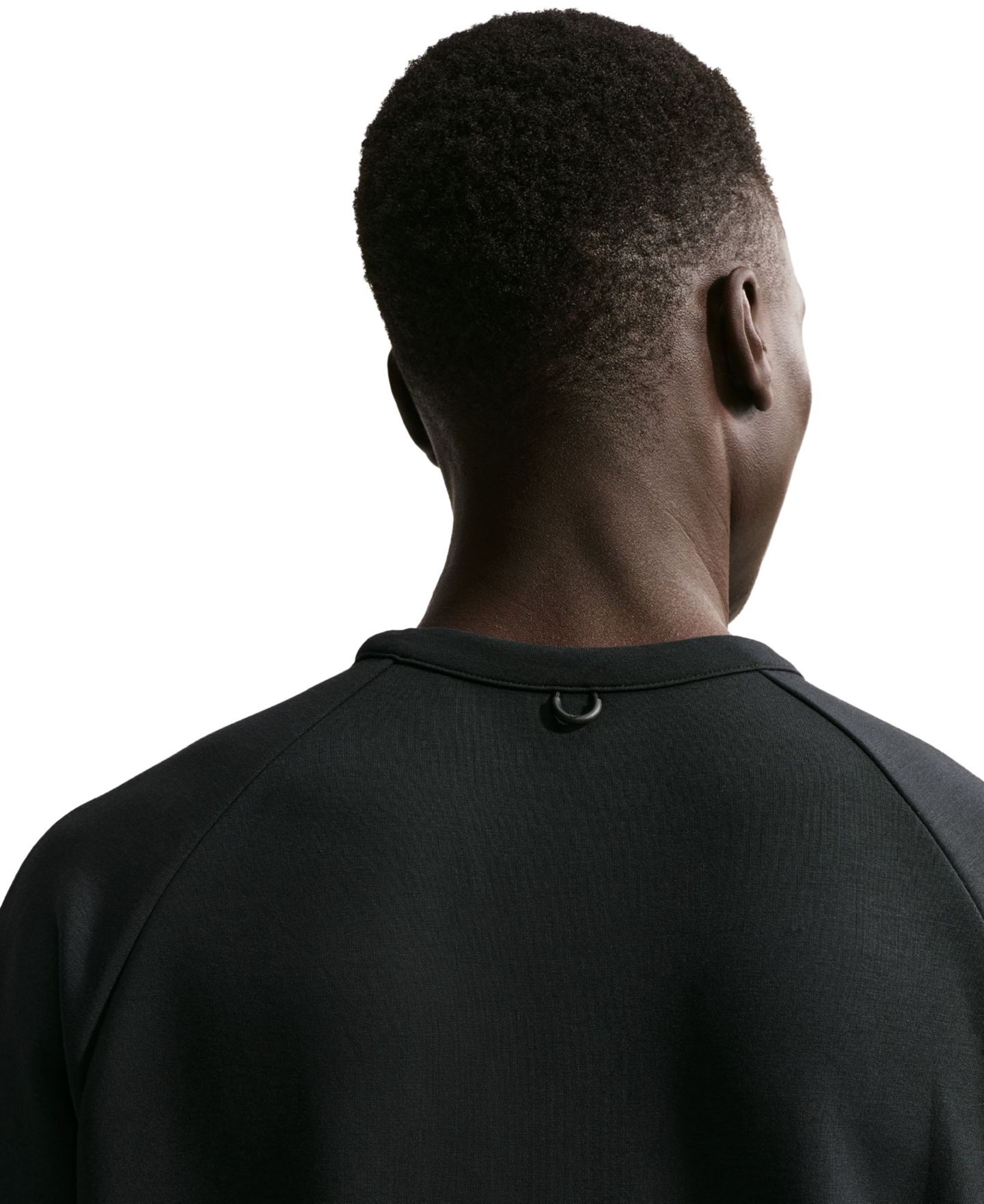 Мужской свитшот Nike Dri-FIT Crewneck, цвет: Чёрный / Серый — фото 4