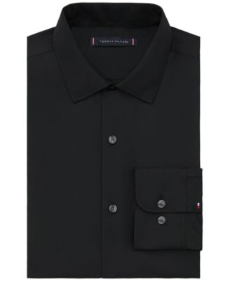 mens fitted dress shirts macy's Men's Black Classic Fit Dress Shirts