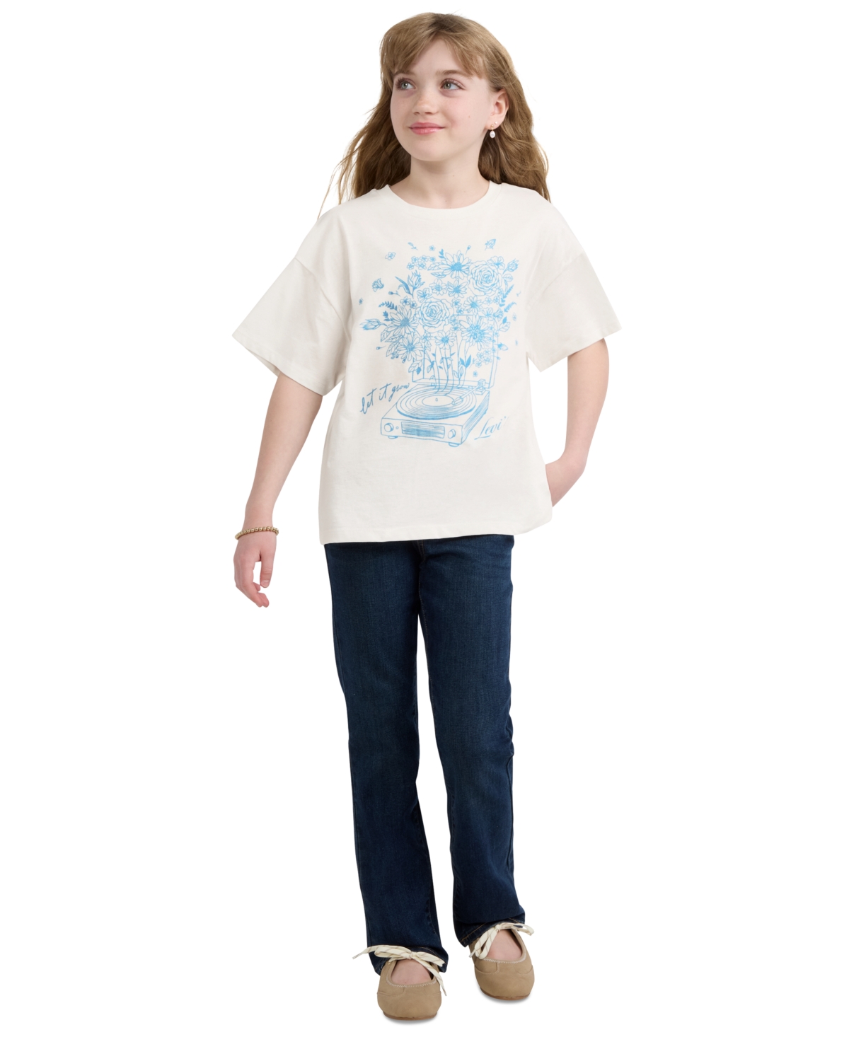 Levi's Girls' 7-16 Let It Grow Oversized Short-Sleeve T-Shirt
