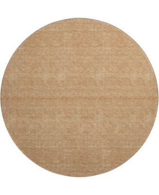 Soft Essentials Machine Washable SE6 8'x8' Round Area Rug