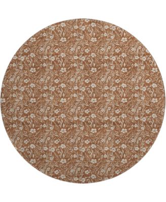 Soft Essentials Machine Washable SE4 8'x8' Round Area Rug