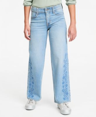 Girls' 5-18 Embroidered High-Rise Jeans