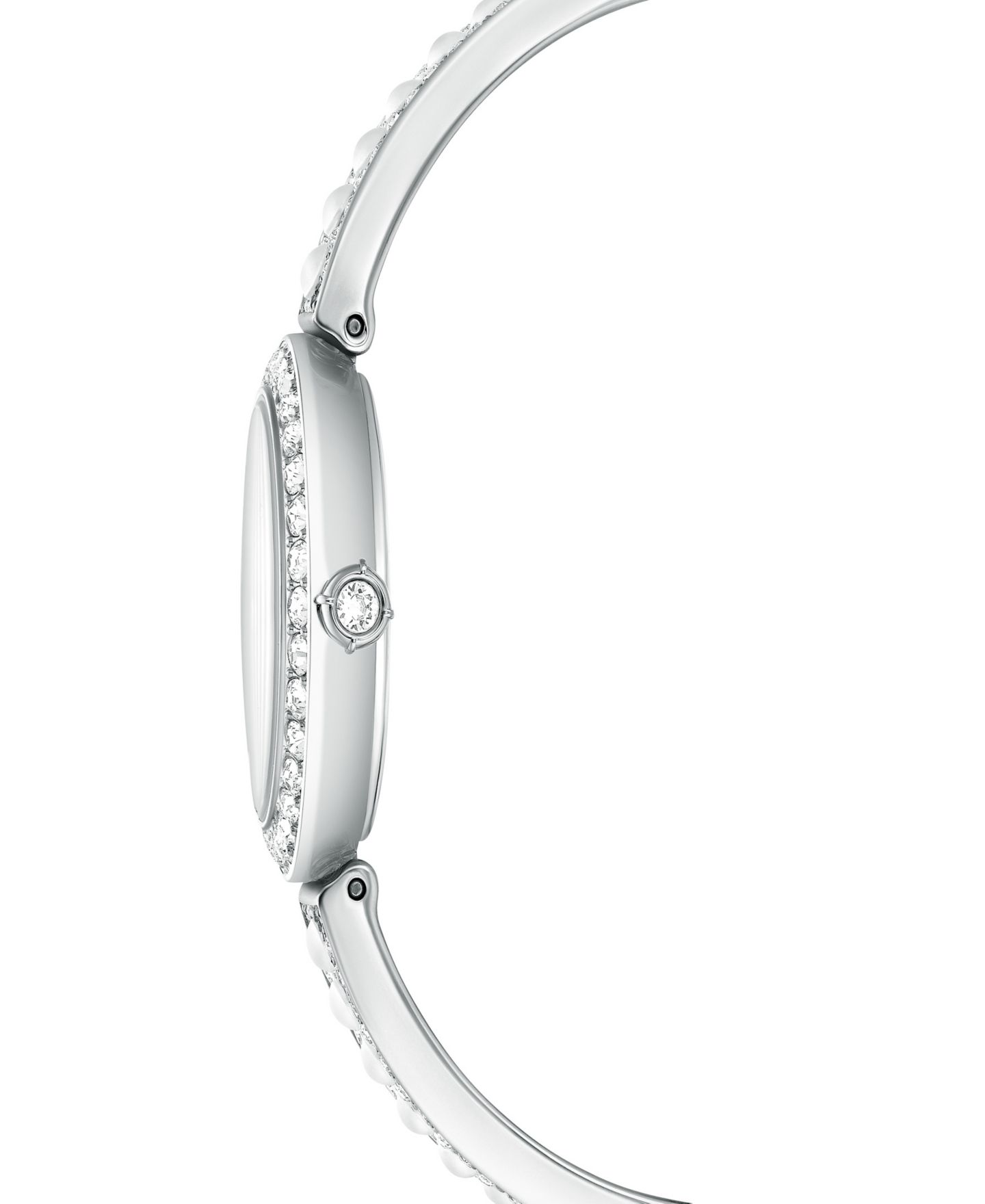 Женские часы Swarovski Matrix Imitation Pearl Swiss Made Crystal Bangle Bracelet Watch 26 x 26mm — фото 4