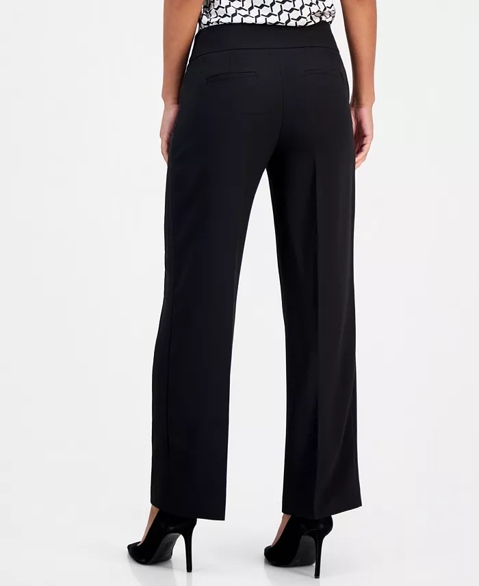 Women's Extended-Tab Fly-Front Wide-Leg Pants - thumbnail 4
