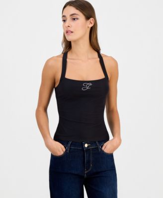 Women's Shaneen Logo Square-Neck Halter Top