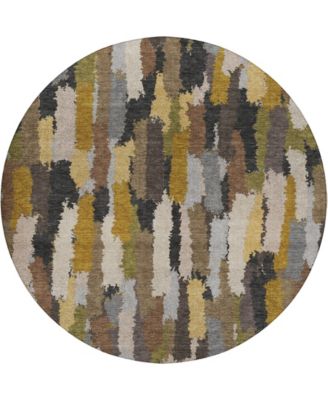 Dalyn - Kenner KN6 8'x8' Round Area Rug Black