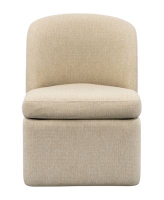 Lyra 23.5" Upholstered Dining Chair with Casters