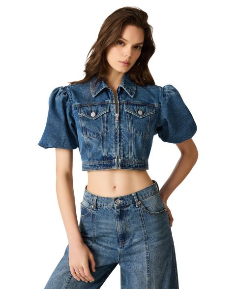 Женские куртки Steve Madden Marcy Collared Neck Cotton Jacket