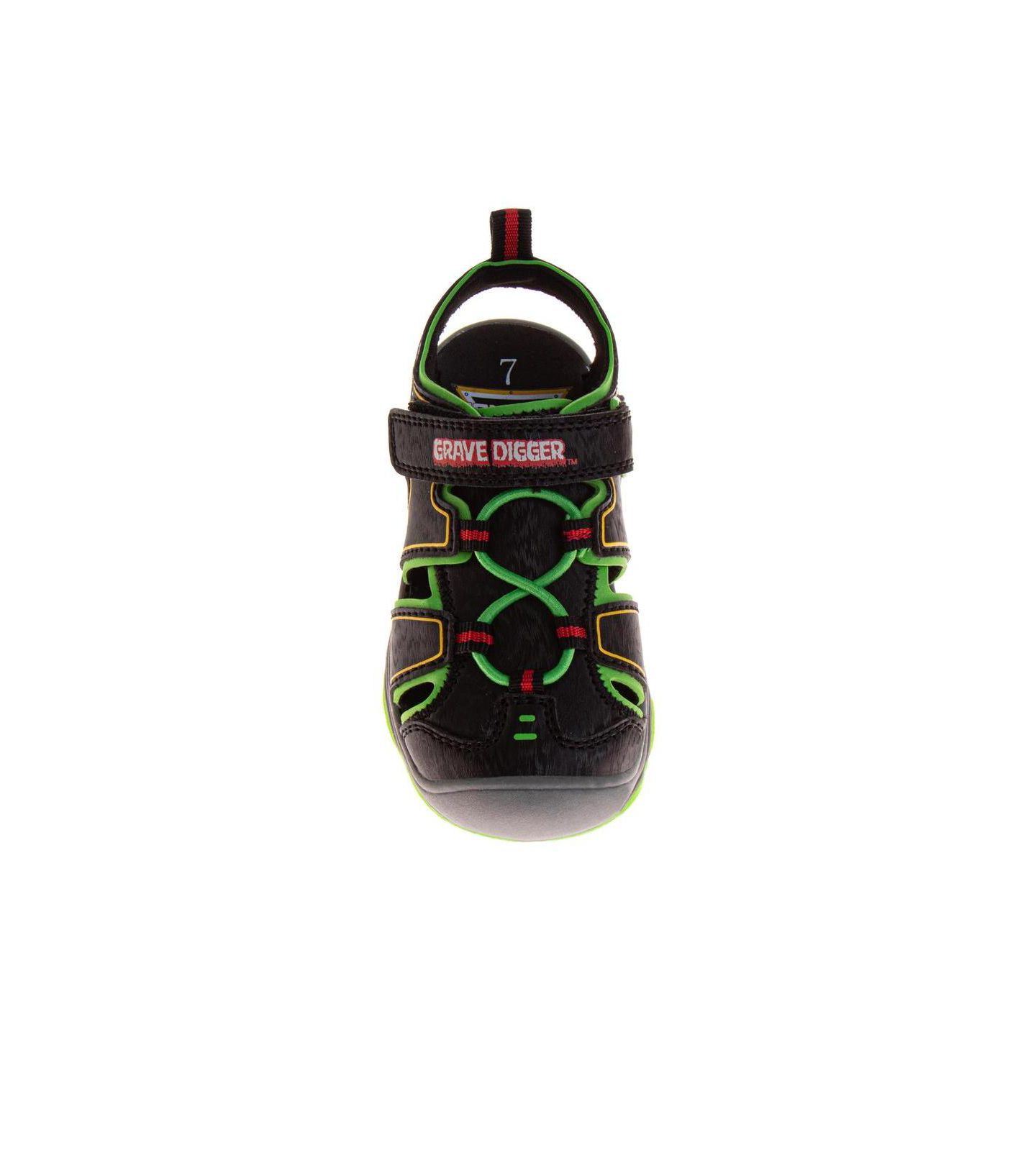 Сандалии Monster Jam Sport Sandals для мальчиков-малышей, цвет: Чёрный — фото 4